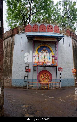 Burjavaril ganesh painting at sangli, Maharashtra, India, Asia - stp 259650 Stock Photo