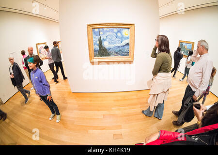 The Starry Night painted by Vincent van Gogh (1889), MoMA The Museum of ...