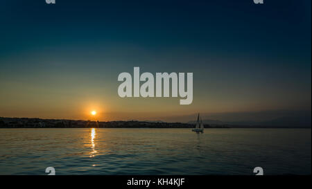 Magnificent lake, rays of the sun, clear water, soft colors, summer ...