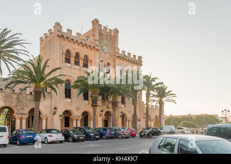 Town hall in Ciutadella, Menorca Stock Photo