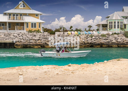 The Marina cut on Chub Cay, Bahamas Stock Photo