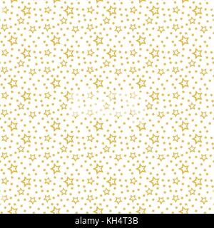 Golden Christmas snowflakes bakground Stock Vector