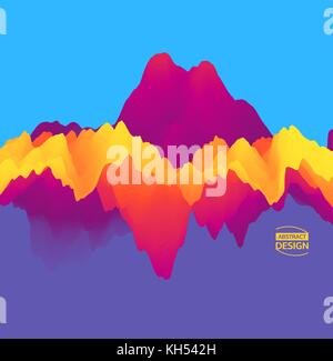 Colorful abstract background. Dynamic effect. Futuristic technology style. Motion vector illustration. Stock Vector