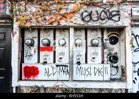 Los Angeles, USA - June 14: Wall graffiti on streets of west Los Angeles, CA on June 14, 2015. Stock Photo