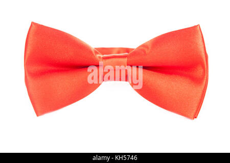 bright orange tie bow, funny, happy, nice, unusual, for male, female, children Stock Photo
