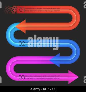 Infographics design template. Arrows. Vector illustration in eps10 Stock Vector