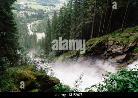 Krimml Waterfalls in Austria Stock Photo