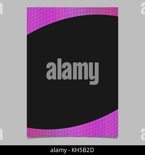 Modern abstract colored gradient curved grid page template - vector flyer, brochure background design Stock Vector