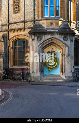 Corpus Christi College Clock, University of Cambridge, England, UK Stock Photo