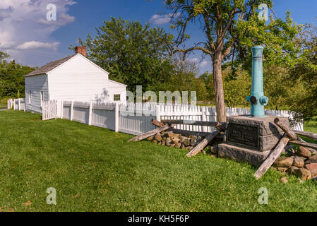 Maj. General George Meade's headquartes, Gettysburg National Military Park, Pennsylvania, USA. Stock Photo