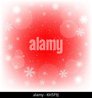 glowing red Christmas background Stock Vector
