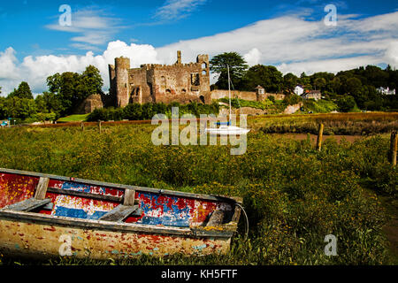 Laugharne Castle Stock Photo