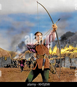 SWORD OF SHERWOOD FOREST 1960 Columbia Pictures film with Richard Greene Stock Photo