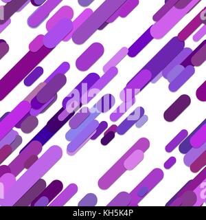 Geometrical seamless chaotic rounded diagonal stripe background pattern - design from colored lines with shadow effect Stock Vector