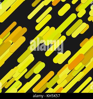 Geometrical seamless chaotic rounded diagonal stripe background pattern - vector design from colored lines Stock Vector