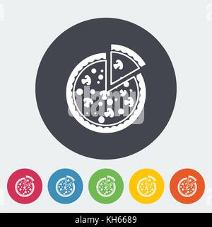 Pizza icon Stock Vector