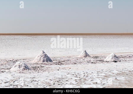 Salt flats near Shannah, Oman Stock Photo