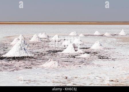 Salt flats near Shannah, Oman Stock Photo