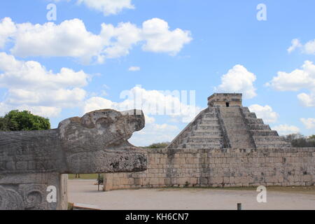 The Ruins of Chichen Itza in the Yucatan Stock Photo