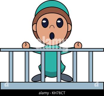 Game character asking help Stock Vector