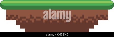 Ground terrain game Stock Vector