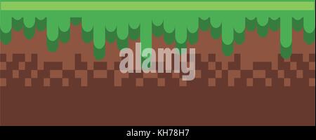 Ground terrain game Stock Vector