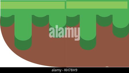 Ground terrain game Stock Vector