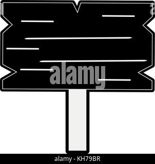 Wooden signpost game item Stock Vector