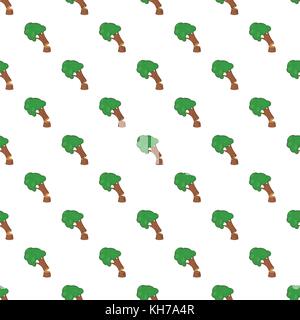 Cutting tree pattern, cartoon style Stock Vector