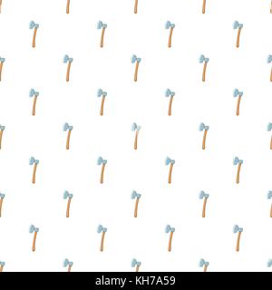 Axe pattern, cartoon style Stock Vector
