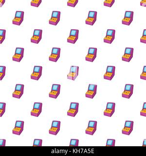 Retro style arcade game machine pattern Stock Vector