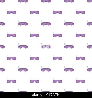 Glasses for virtual reality pattern, cartoon style Stock Vector