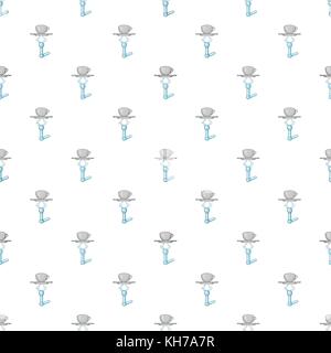 Manipulator arm pattern, cartoon style Stock Vector