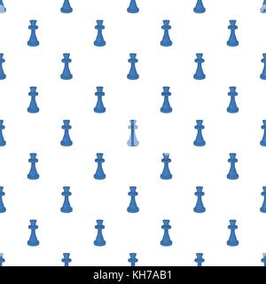 Chess king pattern, cartoon style Stock Vector