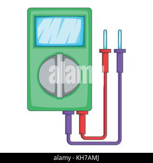 Multimeter icon, cartoon style Stock Vector