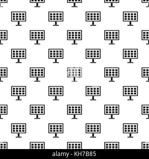 Storing files in computer pattern, simple style Stock Vector