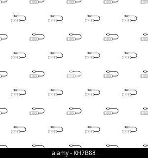 Usb hub pattern, simple style Stock Vector