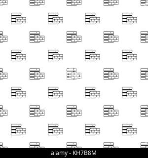 Protection of database systems pattern Stock Vector