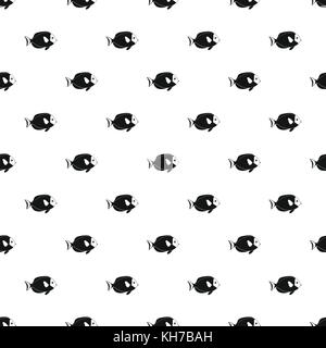 Surgeon fish pattern, simple style Stock Vector