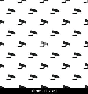 Surveillance camerar pattern, simple style Stock Vector