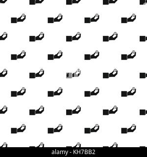Hand pays for parking pattern, simple style Stock Vector