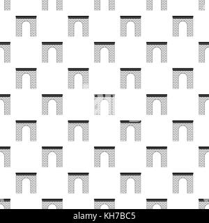 Brick arch pattern, simple style Stock Vector