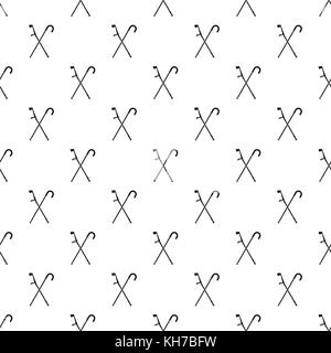 Walking cane pattern, simple style Stock Vector