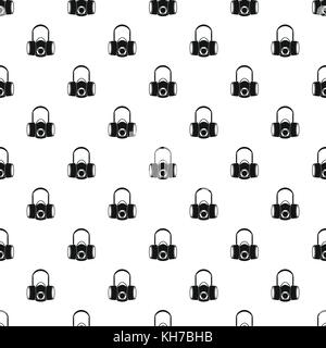Gas half mask pattern, simple style Stock Vector
