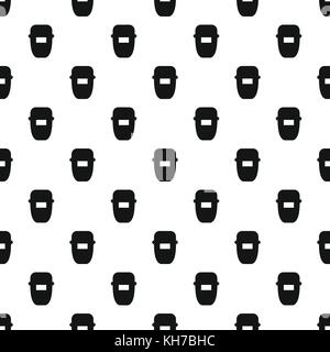 Mask of welder pattern, simple style Stock Vector
