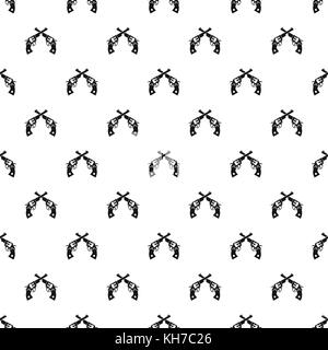 Revolvers pattern, simple style Stock Vector