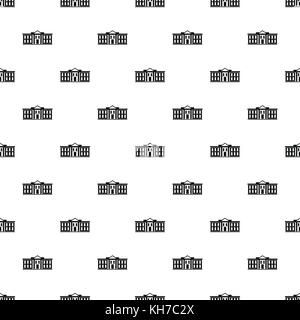 White house USA pattern, simple style Stock Vector