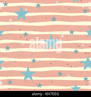 Abstract Seamless Pattern with hand drawn elements. Vector Illustration Stock Photo