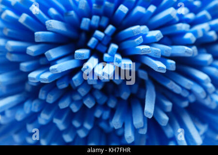 Abstract blue background made from extreme closeup bath sponge Stock Photo
