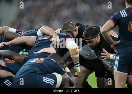 Saint Denis, outside Paris, France. 11th Nov, 2017. New Zealand team group (NZL) Rugby : Rugby test match between France and New Zealand at the Stade de France stadium in Saint Denis, outside Paris, France . Credit: FAR EAST PRESS/AFLO/Ģ����ý Live News Stock Photo